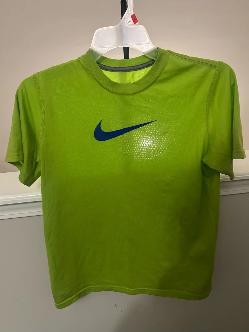 Nike  Boys Dri-FIT Lime Green Short Sleeve Tee
